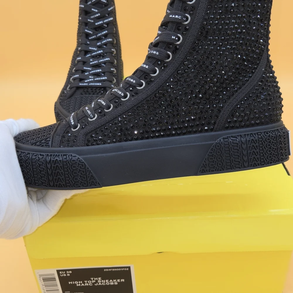Marc Jacobs Black High-Top Sneakers - Picture 7 of 9